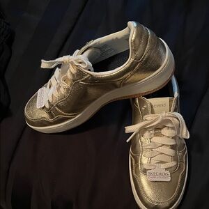 Skechers Metallic Gold Women's Sneakers